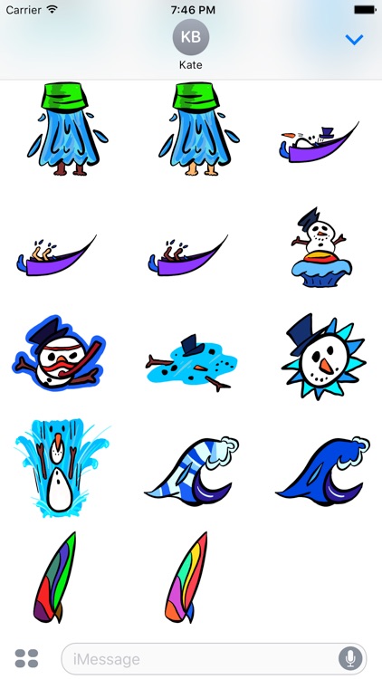 Snowman in a Waterpark