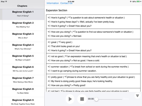 Intermediate English for iPad screenshot 3