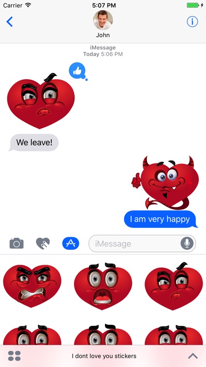 Hearts emoji - Stickers for iMessage