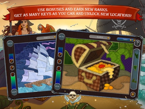Pirate Mosaic Puzzle. Caribbean Treasures - náhled