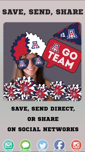 Arizona Wildcats Pro Photo Booth Stickers(圖4)-速報App