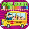 coloring book school bus  & drawings trucks