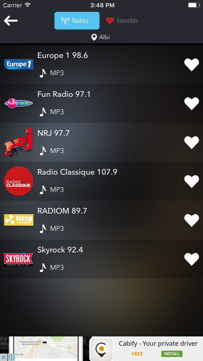 France Radios Free Radio AM FM Tuner