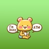 Bear And Rabbit Are Best Friends Forever Stickers