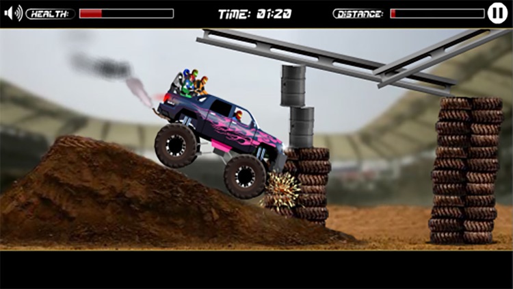 Monster Truck Hill Racing Simulation