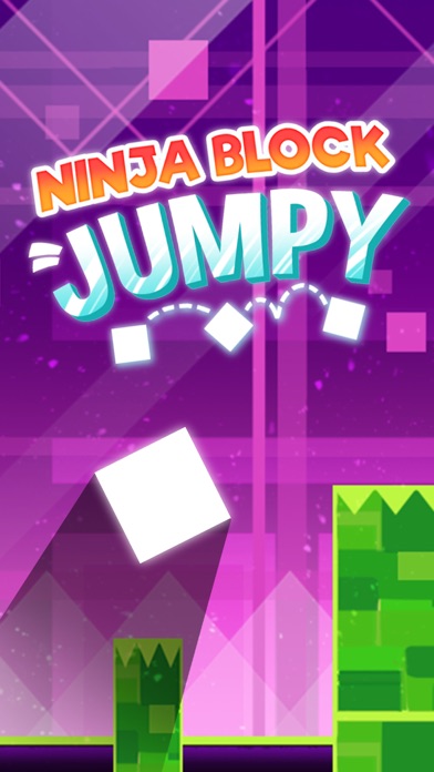 Ninja Block Jumpy : Geometry Dance Escape Game 2 !のおすすめ画像1