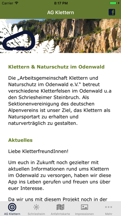 AG Klettern Odenwald screenshot 2