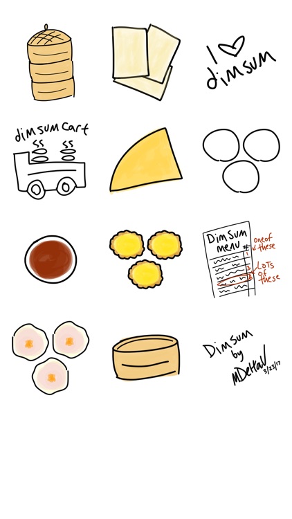 Dim Sum sticker - fast food stickers for iMessage