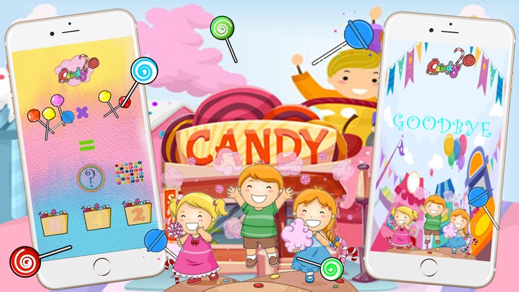 easy and fun learning math for kid from candy game