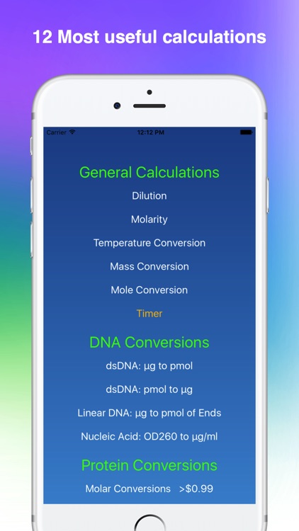 Chemistry & Biology Calculator