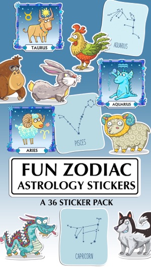 Fun Zodiac Astrology Sticker Pack(圖1)-速報App