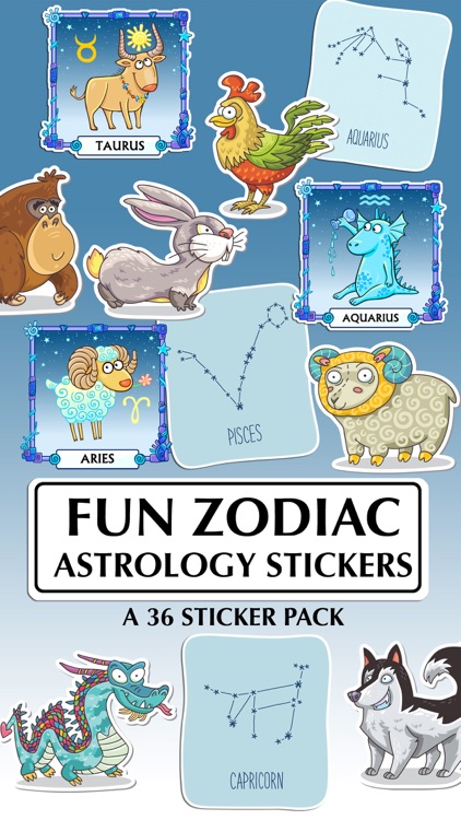 Fun Zodiac Astrology Sticker Pack