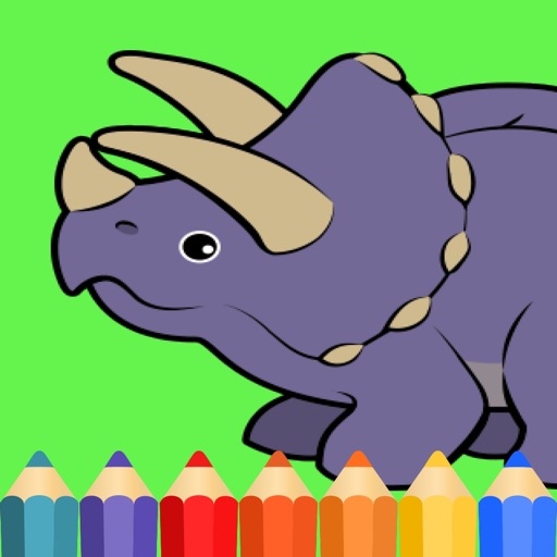 Coloring Book For Kids Drawing Dinosaur Edition iOS App