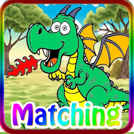 Dragon Matching Memories Games for little kids icon