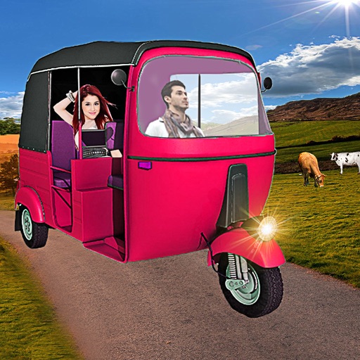 Crazy Offroad Jungle Rickshaw Drive Simulator Free icon