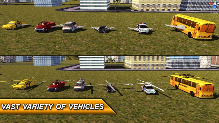 Free Flying Jet Truck Simulator: Transformer Car screenshot-4