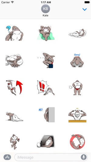 SharkMoji - Shark Man Stickers(圖2)-速報App