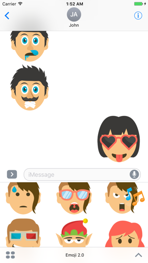 Emoji 2.0 - Extra Moji Stickers for iMessage(圖4)-速報App