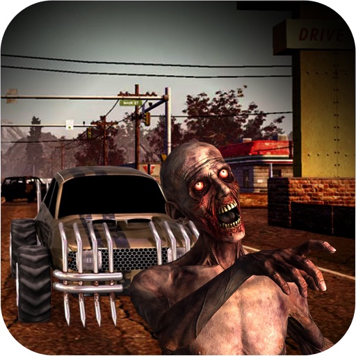 Crush Zombies on Highway Monster Truck Icon