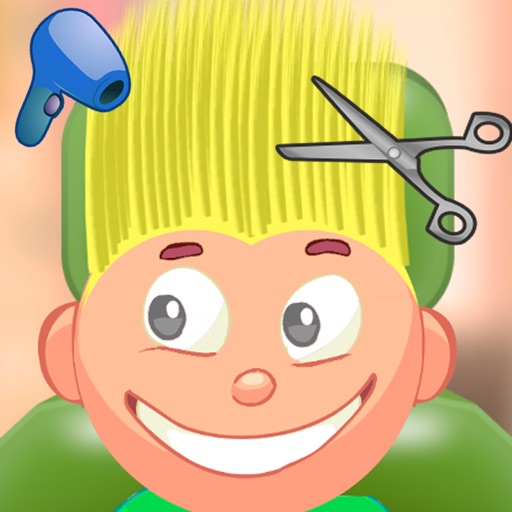 Child game / hair cut (Yellow) Icon