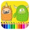 Free Coloring Book Game Little Monster Version