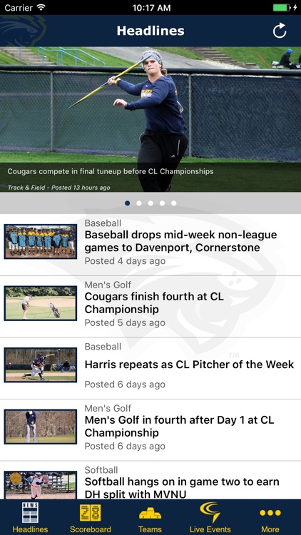 Spring Arbor University Cougar Athletics