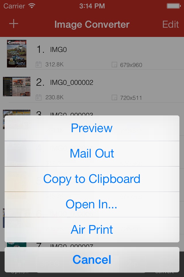 Image Converter for iPhone screenshot 2