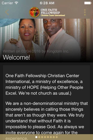 One Faith Fellowship Intl screenshot 2