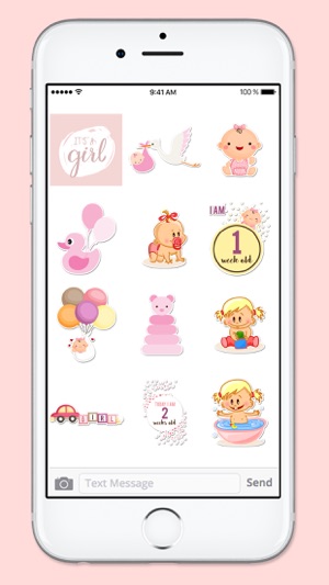 Its A Girl New Baby Sticker Pack(圖3)-速報App