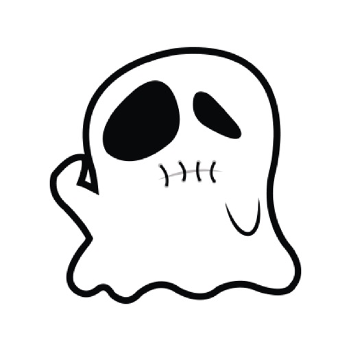 Cute Ghost sticker set 2 icon