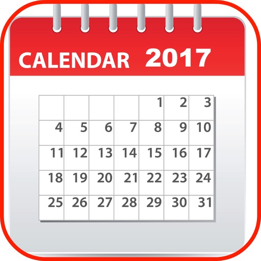 2017 Calendar Year Month Weeks Holiday Dates