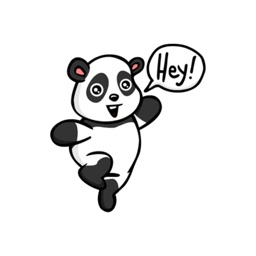 Panda stickers by EricBlak1947