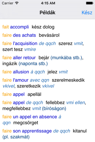 Francia–magyar szótár Lingea screenshot 3