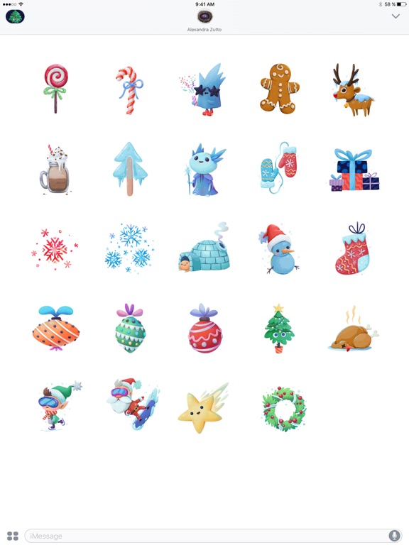 Magic Christmas Stickersのおすすめ画像2