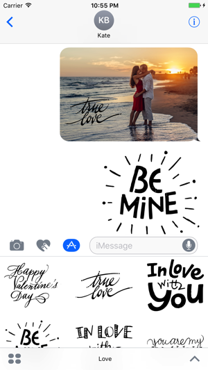 Love Typography Stickers for iMessage(圖3)-速報App