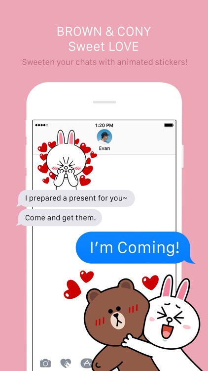 BROWN & CONY Sweet LOVE - LINE FRIENDS