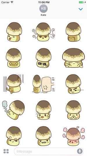 Wonwon The Straw Mushroom 2 Stickers(圖2)-速報App