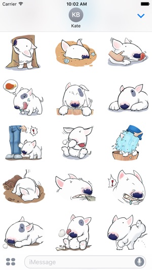 Funny Bull - Cute dog stickers for iMessage(圖2)-速報App