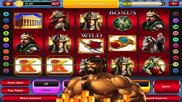 Hercules Casino Vegas Slot Machine Reward Games