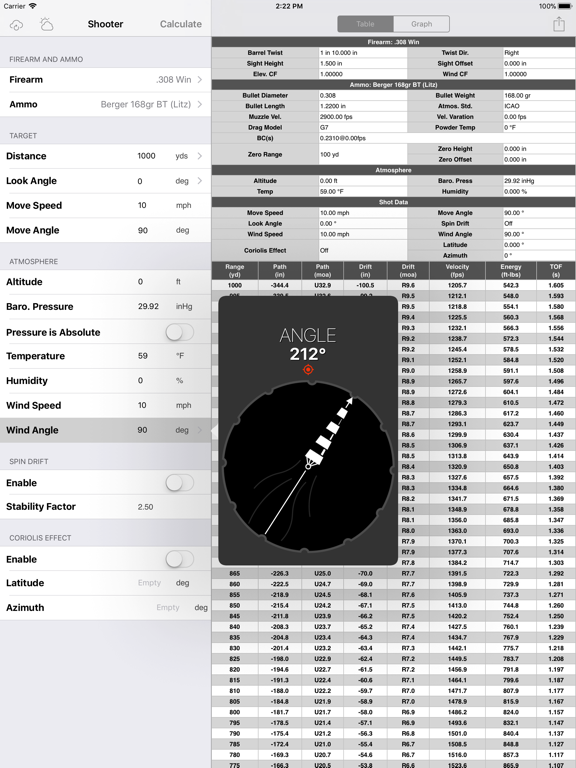 Shooter (Ballistics Calculator) screenshot