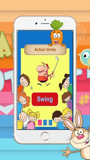 Practice Basic Kids Action Verbs: 在線英語單詞遊戲(圖2)-速報App