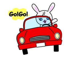 Lovely bunny "Nana" is stickerpak for iMessage