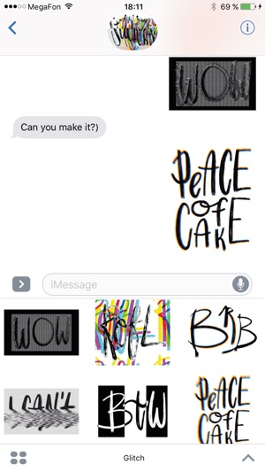 Glitch it! stickers for iMessage(圖3)-速報App