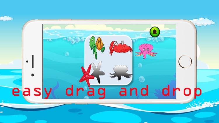 Sea animal vocabulary games puzzles for kids screenshot-4