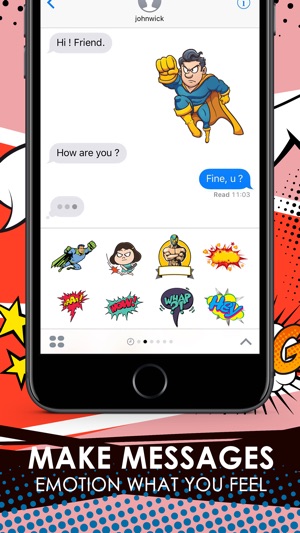 Cartoon Comic Stickers iMessage by ChatStick(圖2)-速報App