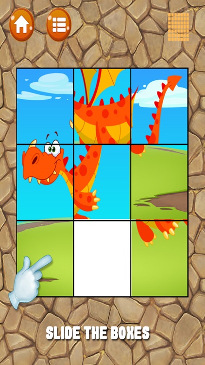 Dinosaur Slide Puzzle For Kids