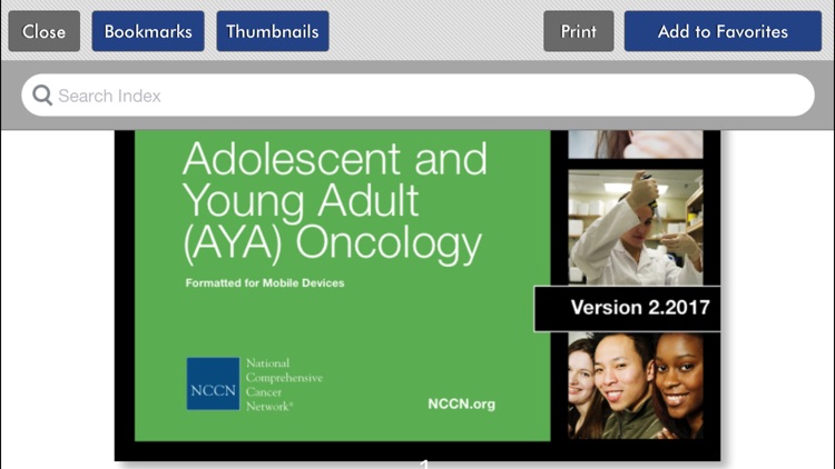NCCN Guidelines® for Smartphone