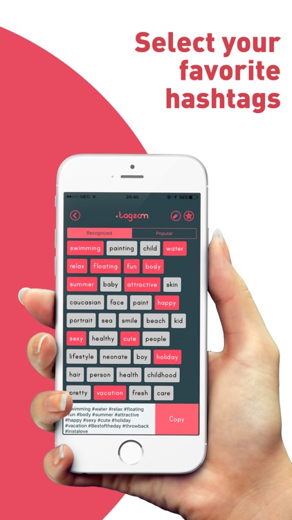 Tagzam - Generate awesome hashtags. Get more likes