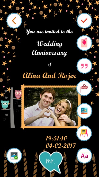 Anniversary Invitation Card Maker