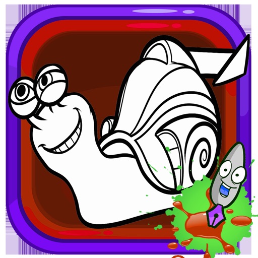 Snail Coloring Game For Kid Icon